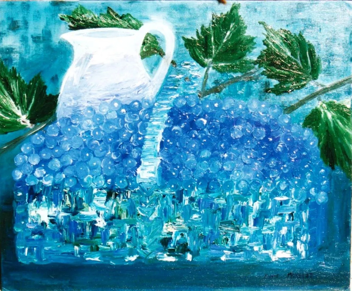 raisins bleus, artwork by marie momelat