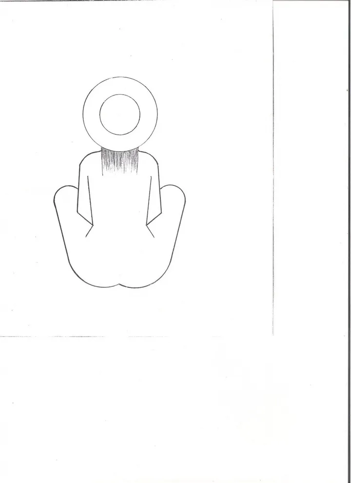 Méditation, œuvre de Mohamed ELYAAGOUBI