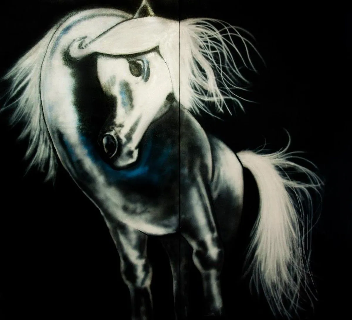 mes toiles n'ont pas de nom, artwork by Dominic menard