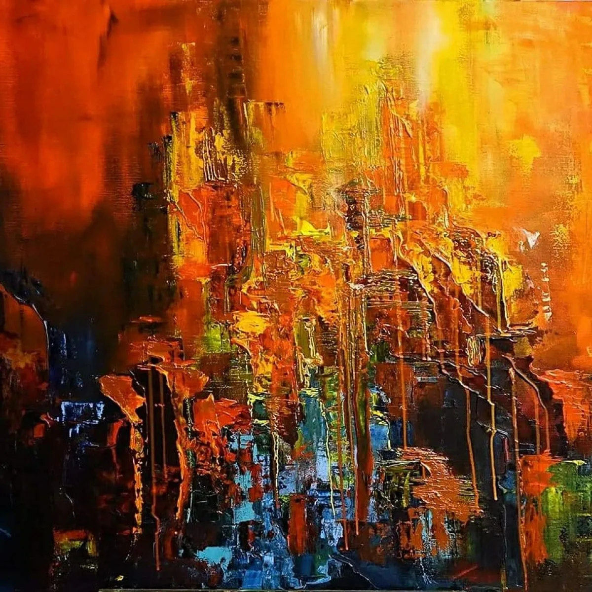Abstract, artwork by Sylvia Reijbroek www.galeriekunstvolleven.be