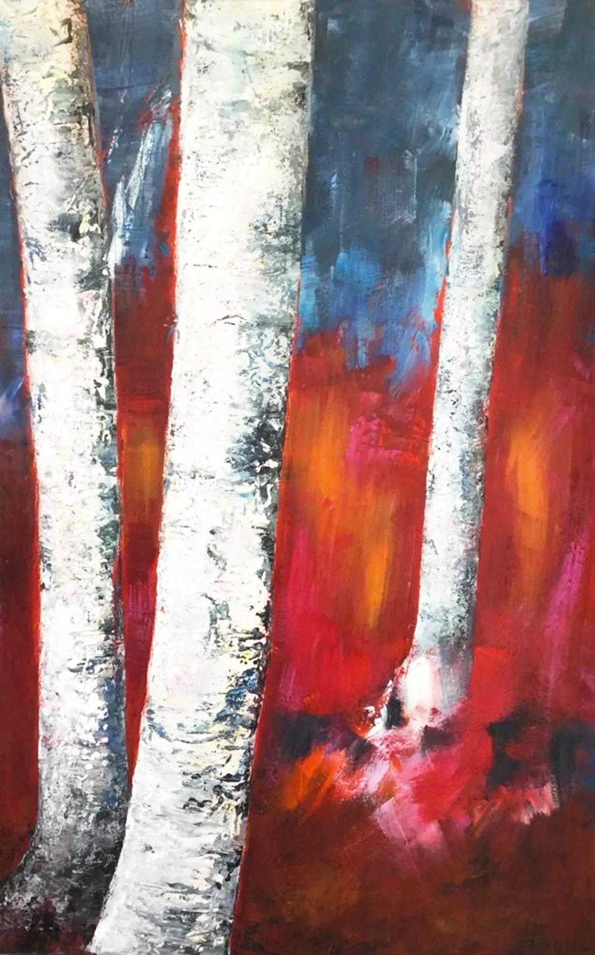 Les bouleaux, artwork by Galerie Arnaud