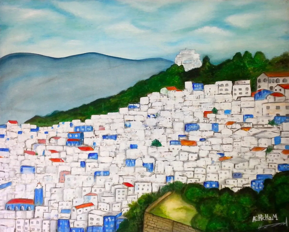 chaouen le paradis, artwork by Hicham Aguedach