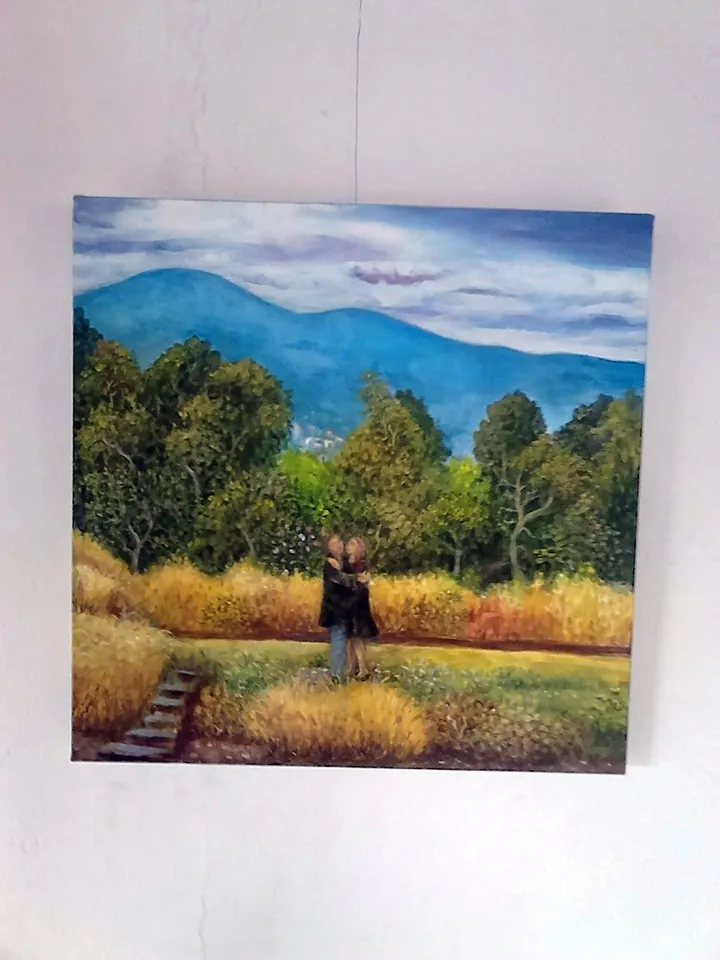 Couple  in the park, œuvre de Marianna Trian