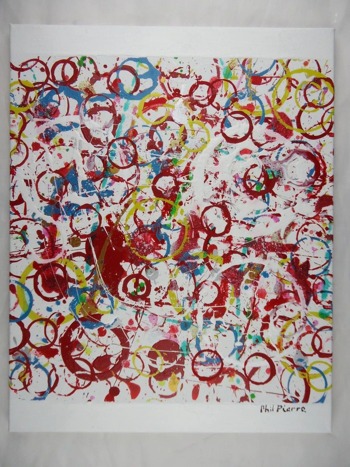 Red Bubbles 015, œuvre de Phil Pierre