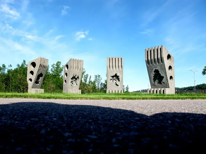 ''Quatuor en variation'', artwork by Germain Desbiens, sculpteur