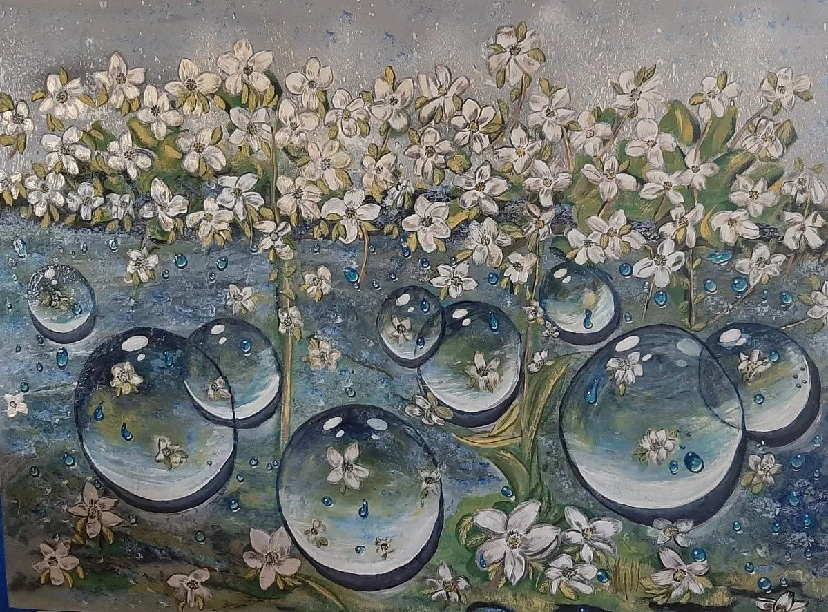La pluie, œuvre de Helene Cloutier