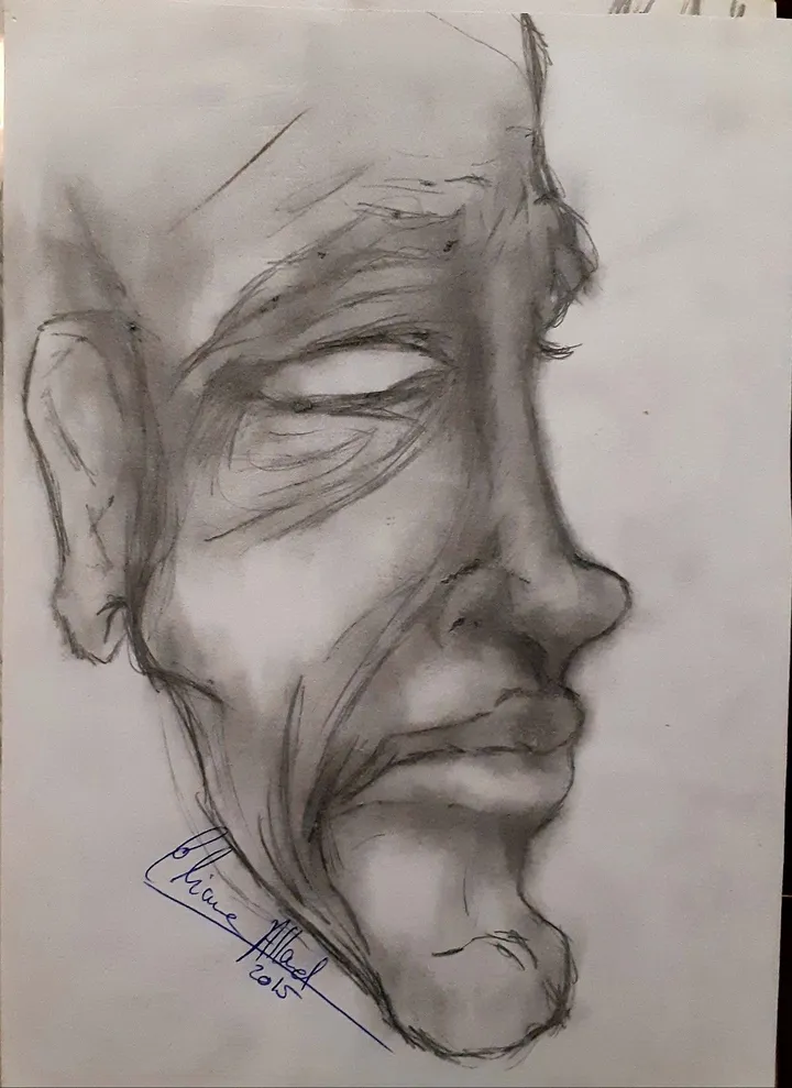 Regard perdue, œuvre de Elviane Allard