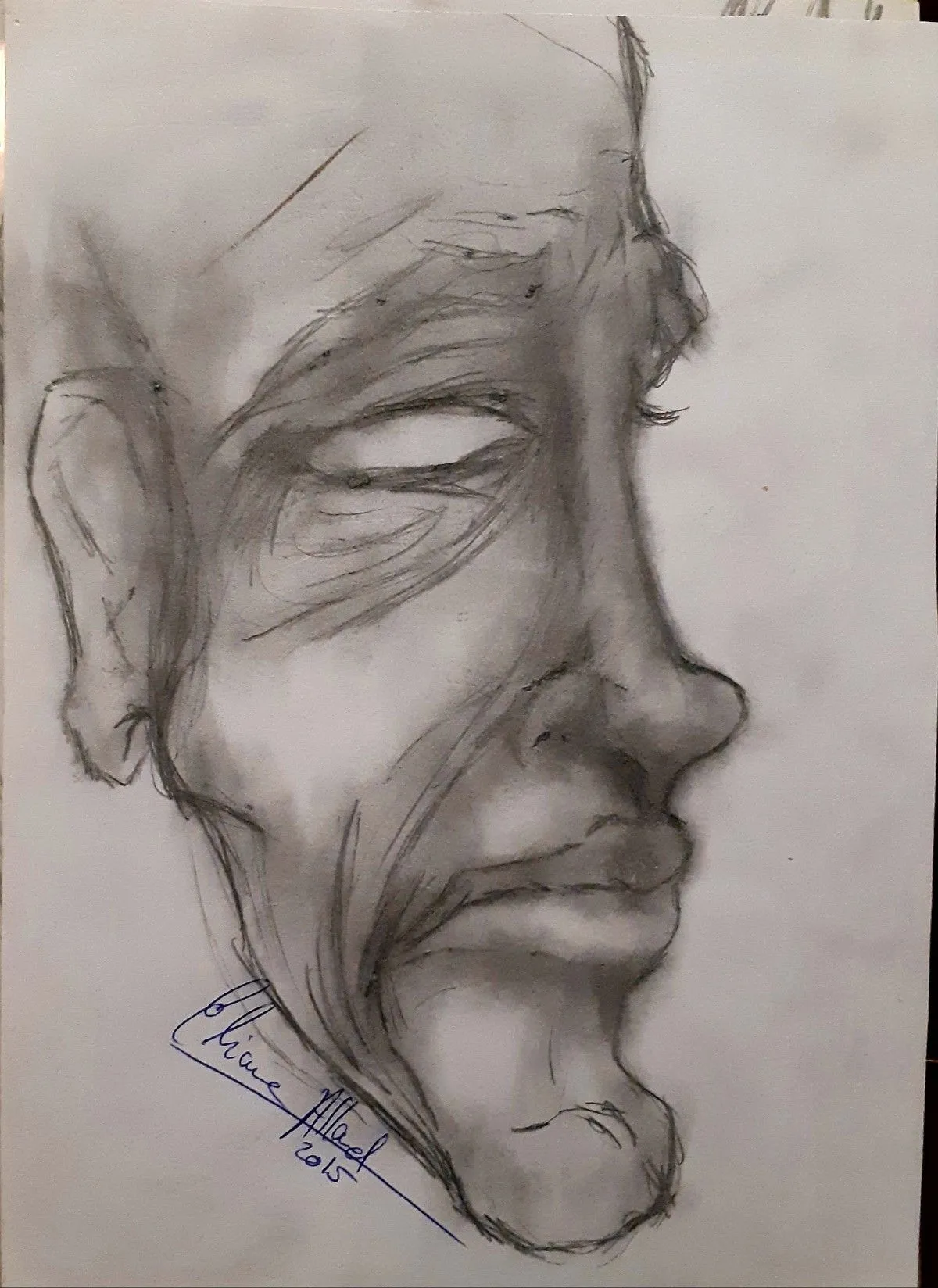 Regard perdue, œuvre de Elviane Allard