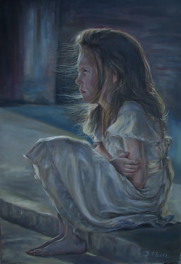 Niña Triste, artwork by Dorian Florez