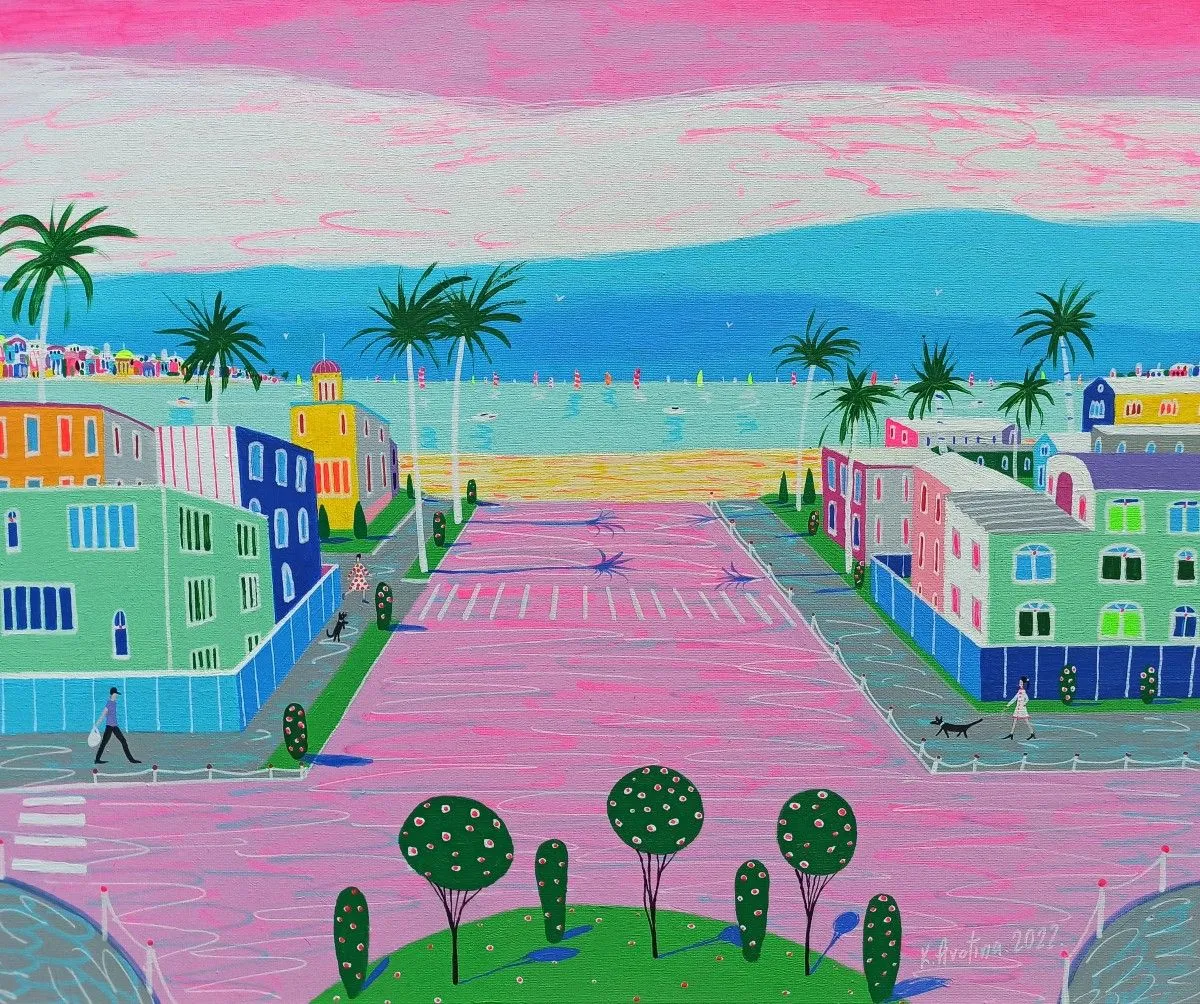 Gorgeous Sunset In California, œuvre de Katrina Avotina