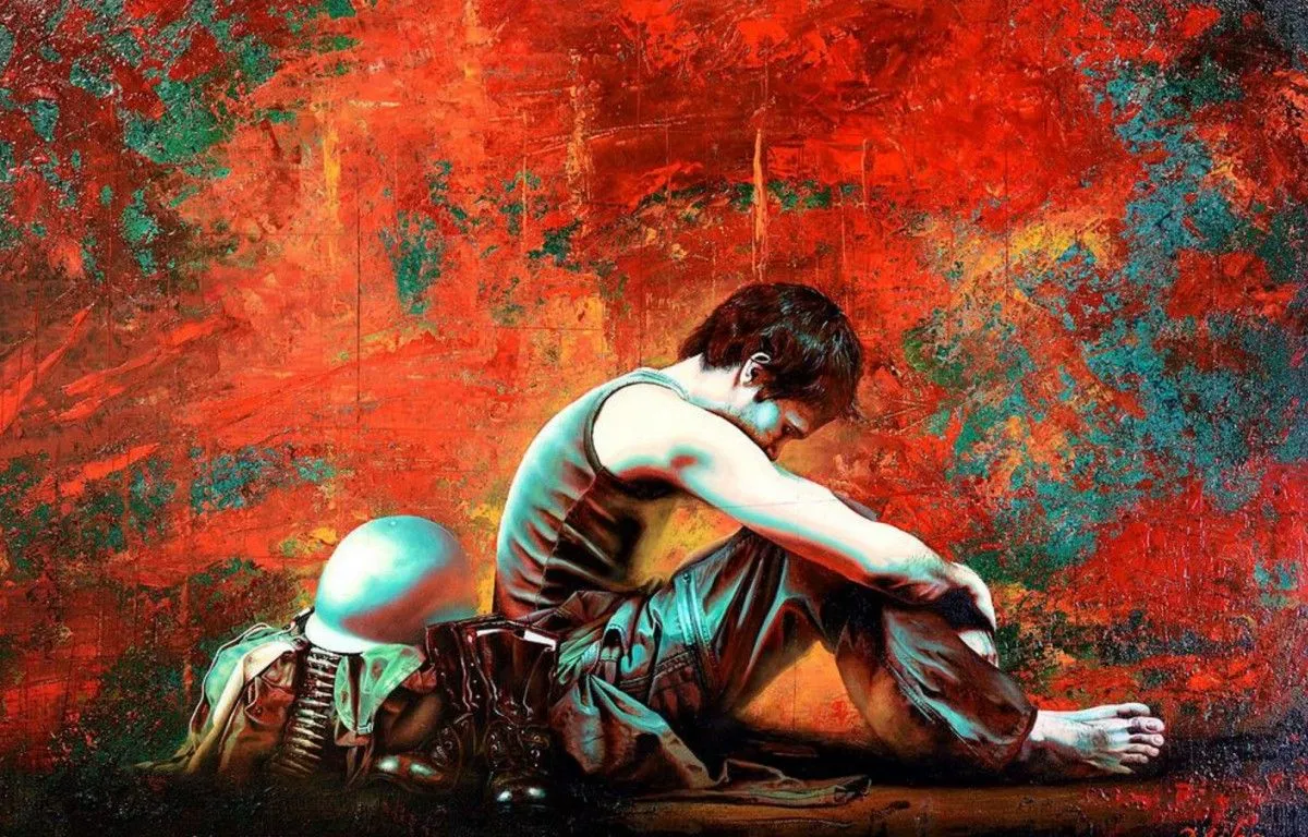 Le soldat, œuvre de Mika Artist Peintre