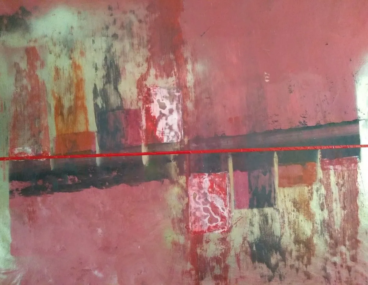 The Thin Red line, œuvre de Patrick van