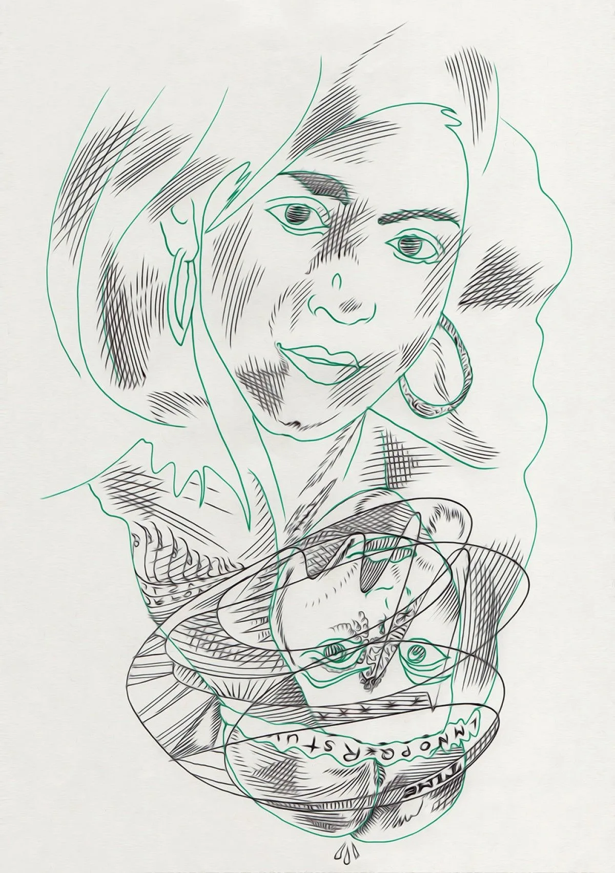;:;=, œuvre de Laura H