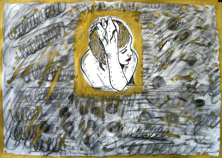 GOLDEN GIRL, artwork by Marini Tsambi