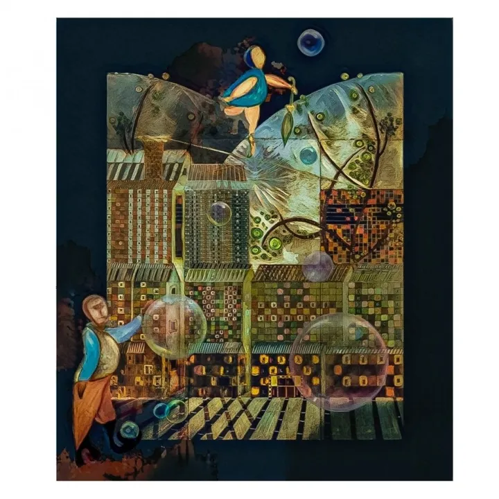 Les possibles au clair de lune, artwork by Véronique Mathian