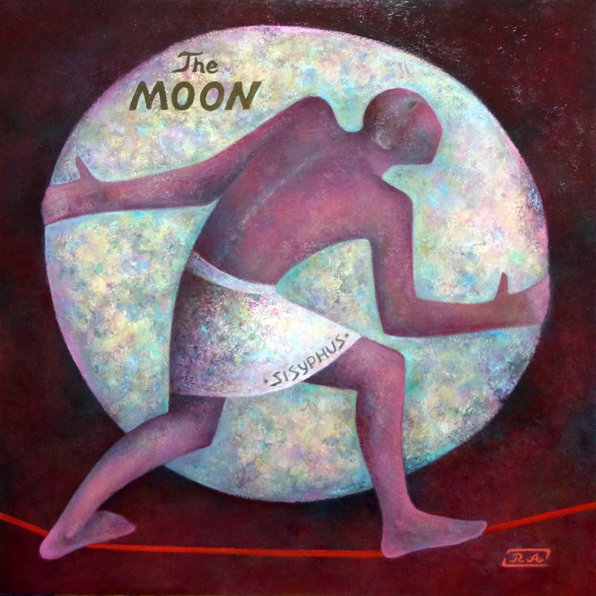Sisyphus and the moon, œuvre de 1483334705