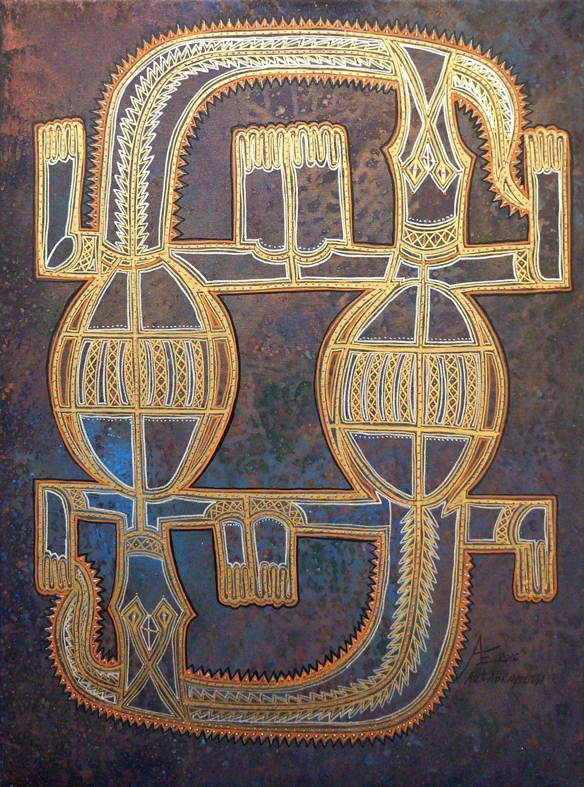 Lizards of Eternity, œuvre de Ekaterina Abramova