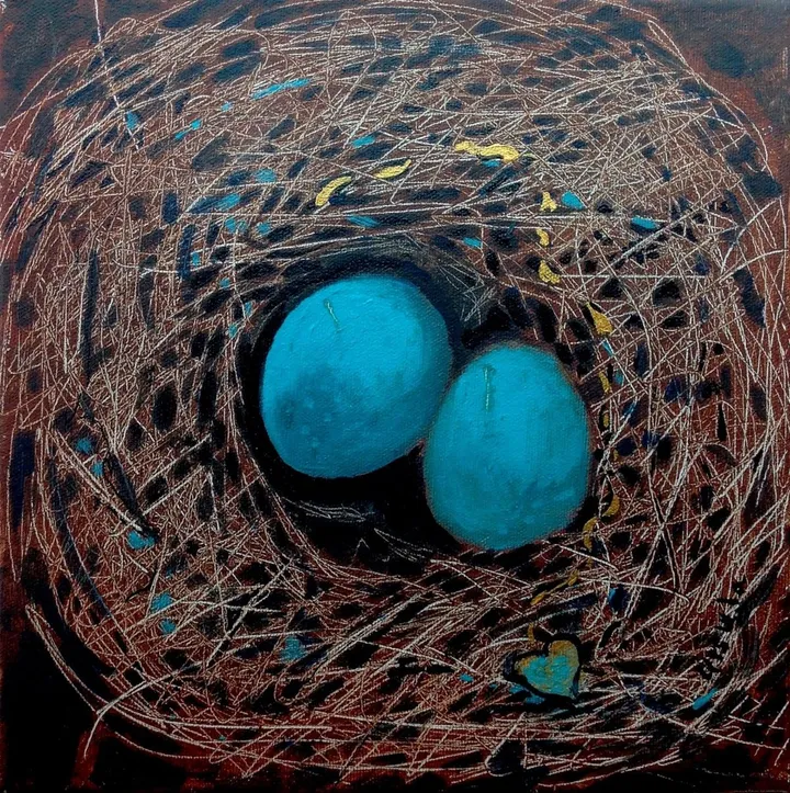 The Blue Locket, œuvre de Ursula Lampron