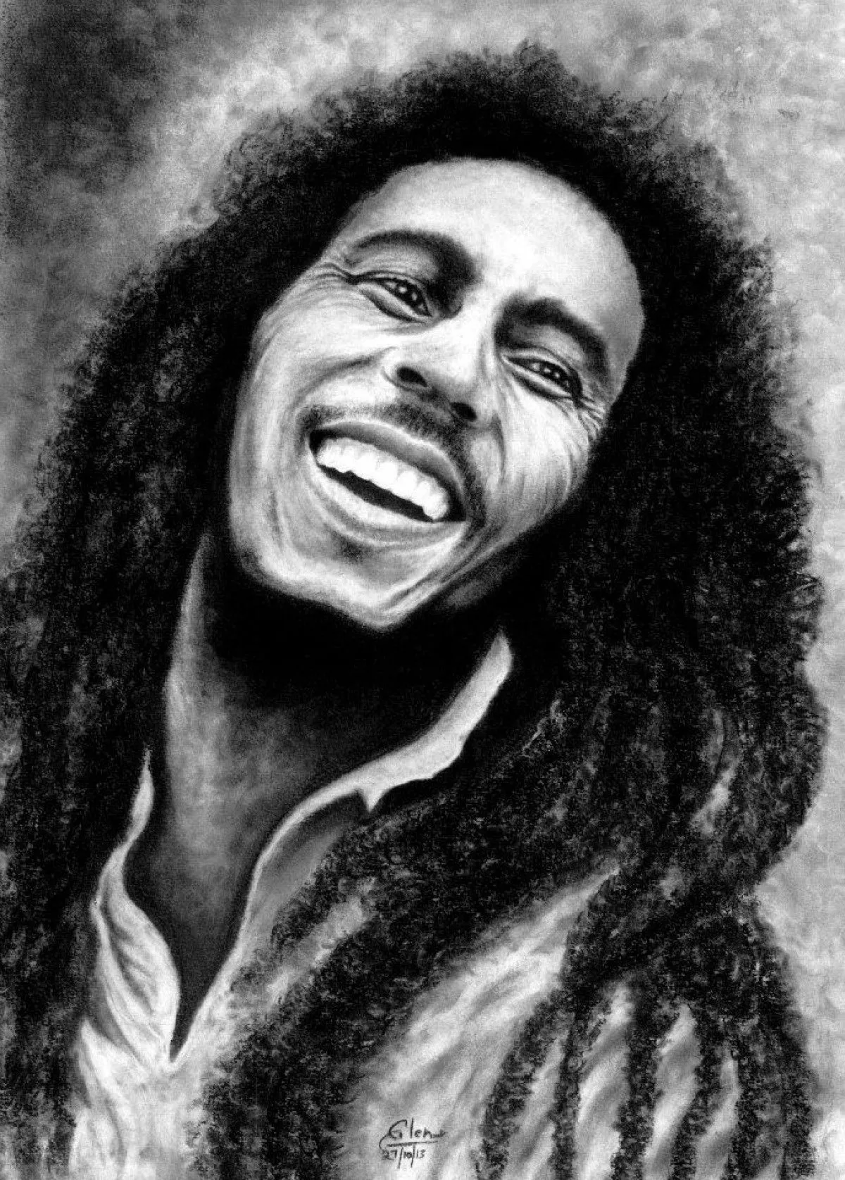 Bob Marley, œuvre de Glen Dsouza
