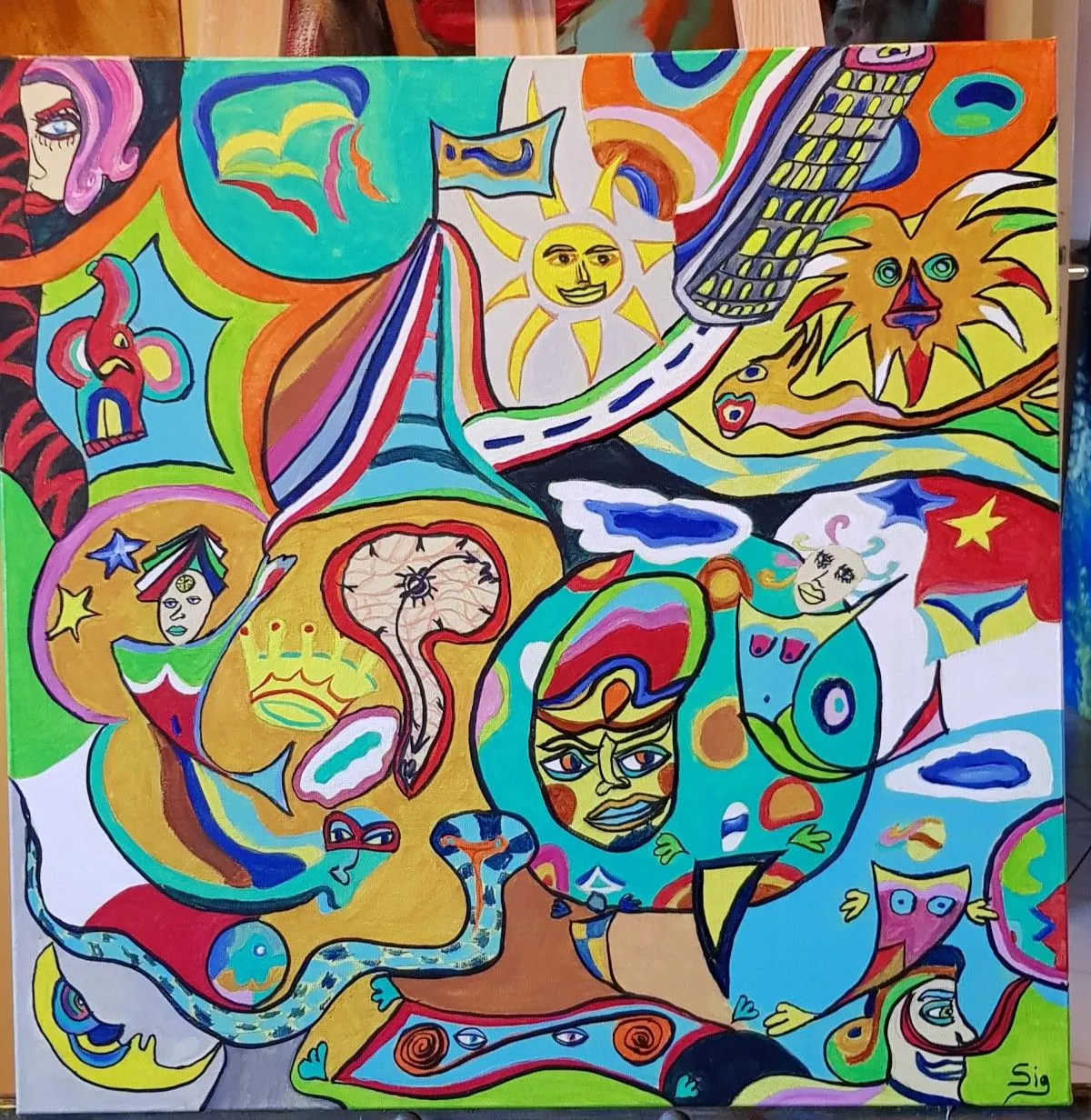 Psycadelick fantasmagorique, œuvre de Pascal Sig