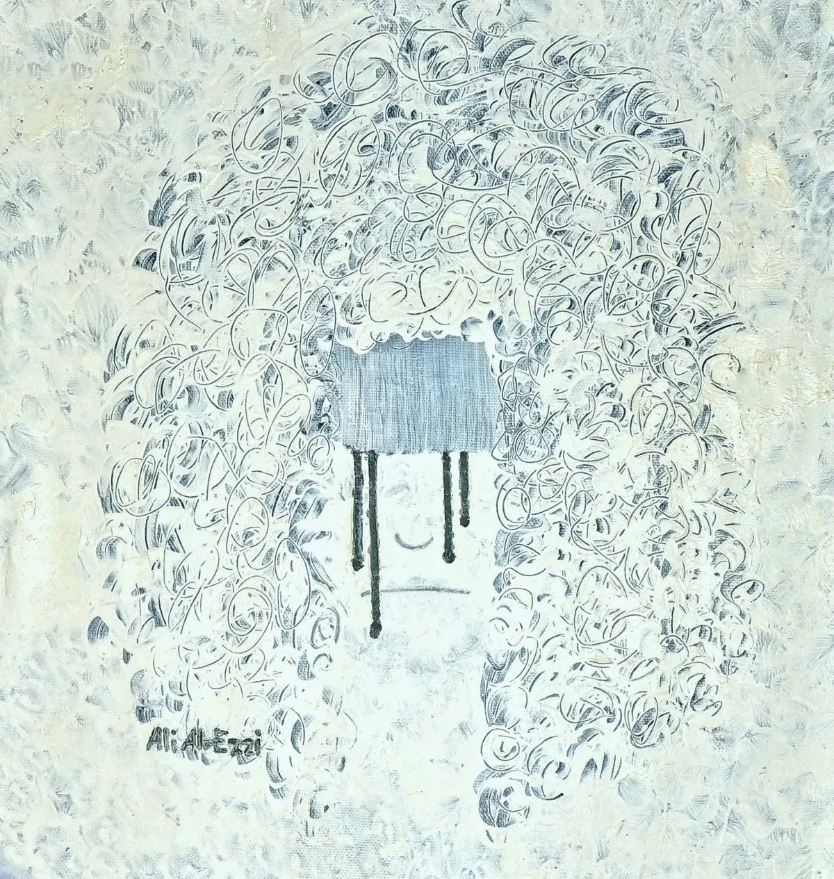 the crying of an asleep woman, artwork by Ali AlEzzi