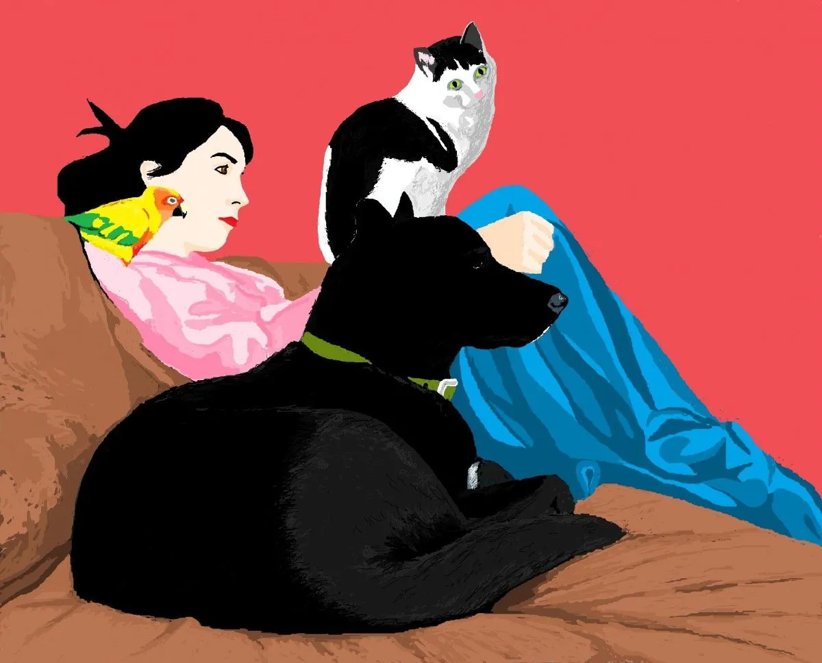 Briana Watching TV, œuvre de Mario Bukna