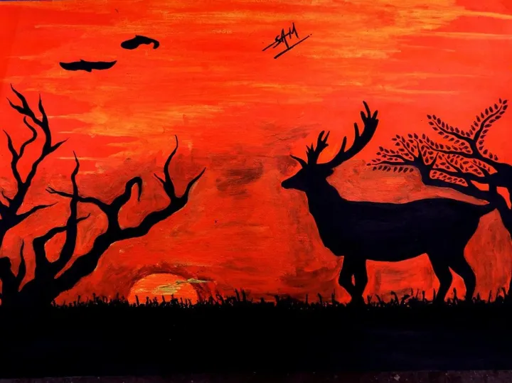 PAINTING, artwork by SATISH ANAND