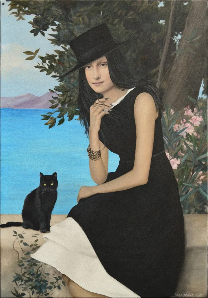 Contemporary portrait "Once by the Sea", œuvre de Nataliya Bagatskaya