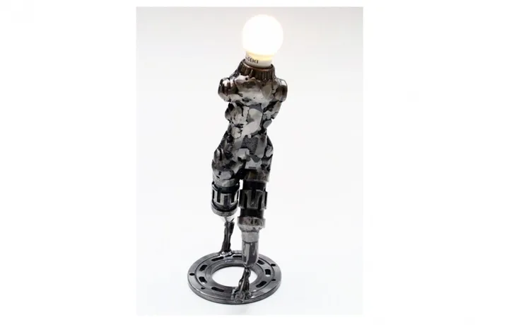 Robot metal art sculpture, artwork by Dendrinos gIANNIS