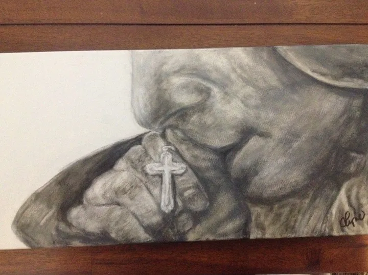 Prière, artwork by Lyne Courcy