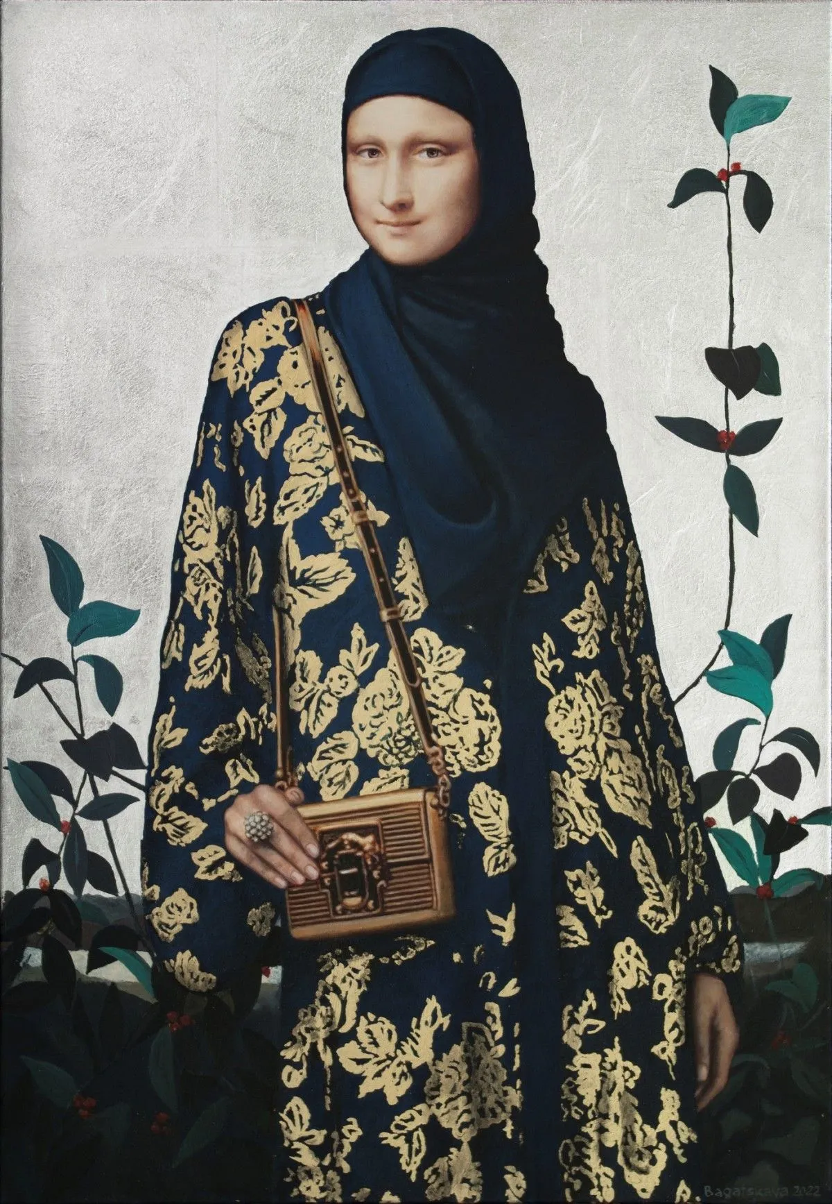 Contemporary portrait "The Promenad", artwork by Nataliya Bagatskaya