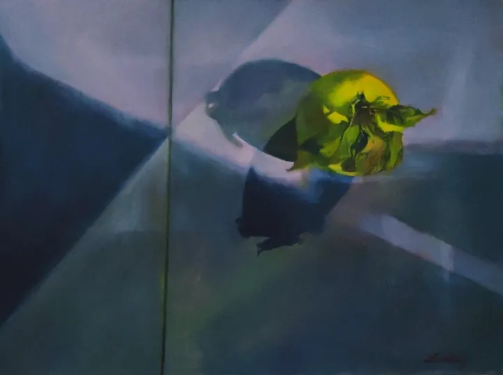 Green apple, œuvre de Lea Laboy
