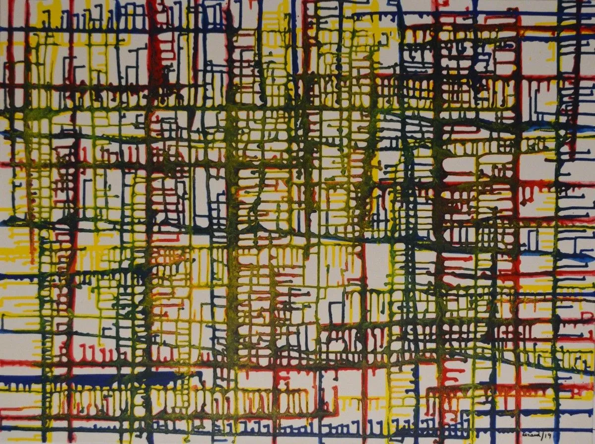 Composition 19-8, artwork by Marcel Renaud