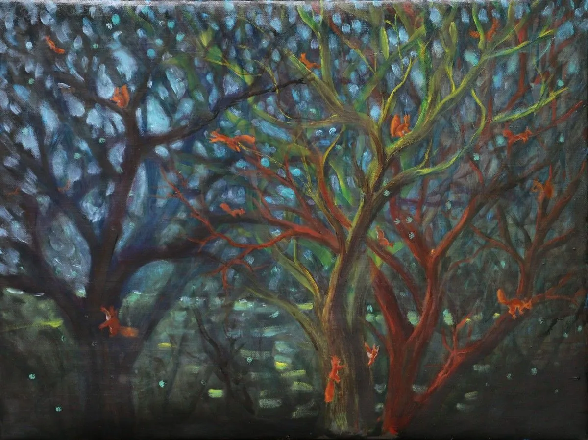 Mysterious Forest, artwork by Dmitry Semenkov