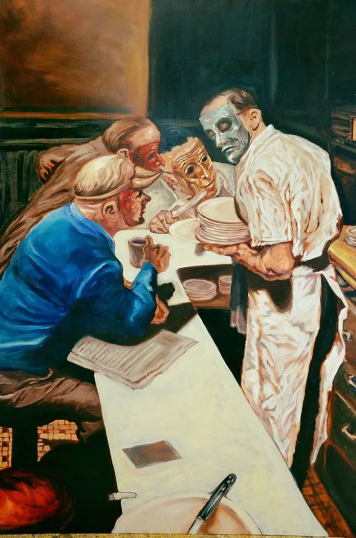 Rockwell´s carnaval, œuvre de Fernando Figueraz