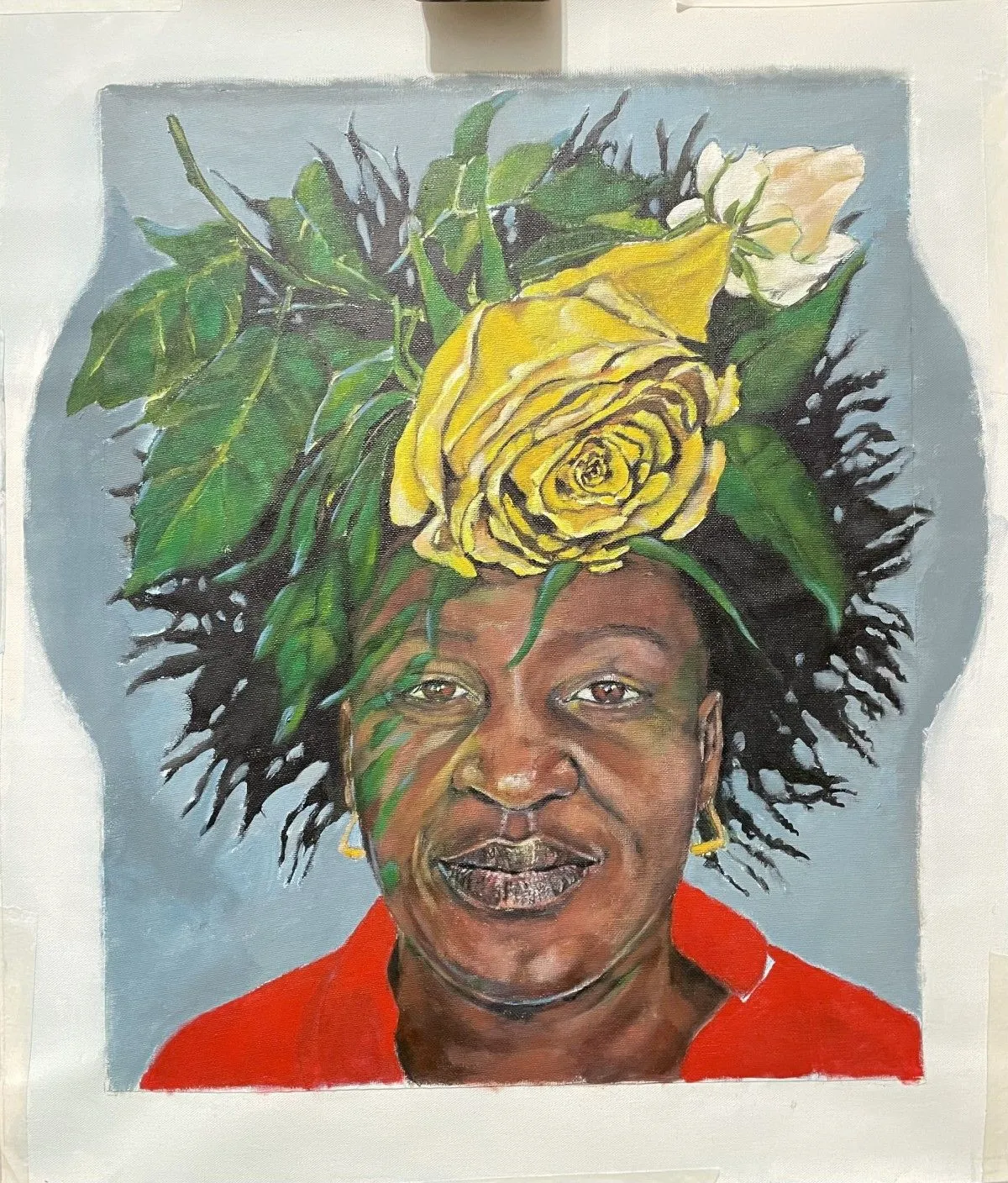 "Swelled Black Flowers", artwork by Graça Tirelli