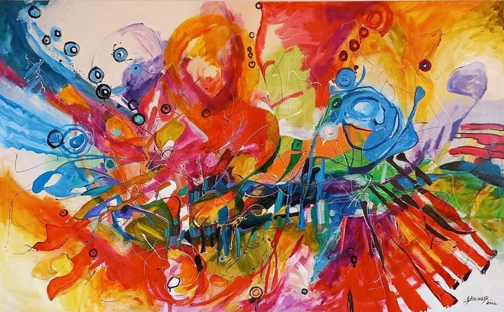 Abstract , Podul de la Varsand, Bissinger, artwork by Bissinger Elena