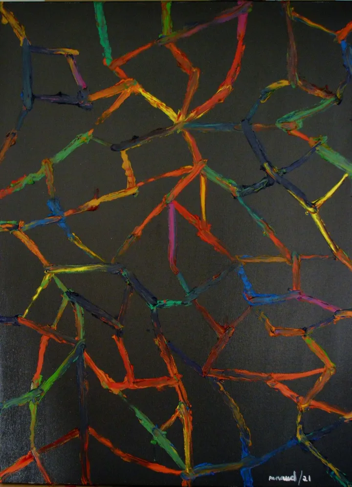 Composition 21-1, artwork by Marcel Renaud