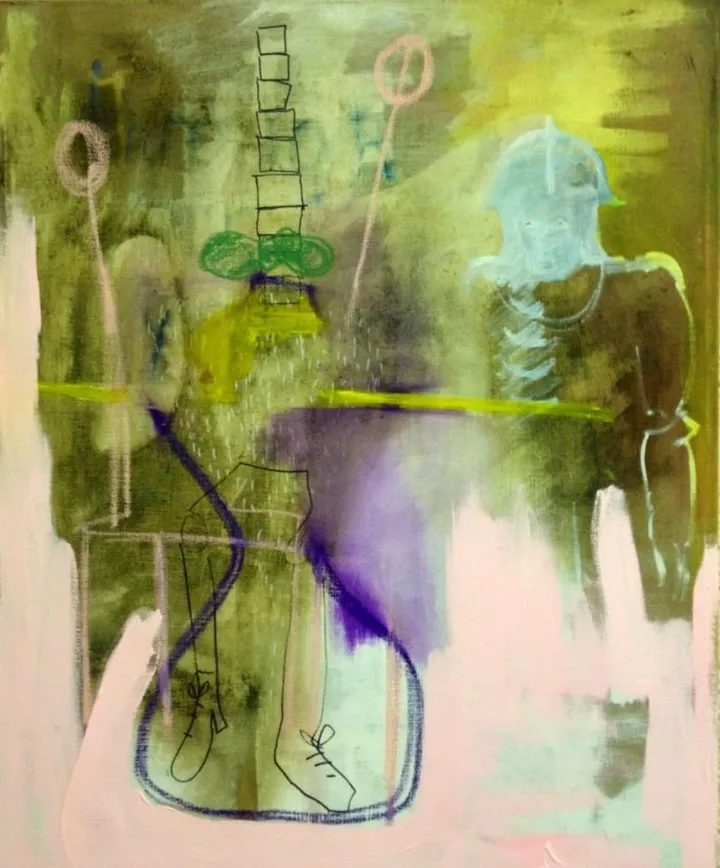 I'm Clearly Sitting, artwork by Borg de Nobel