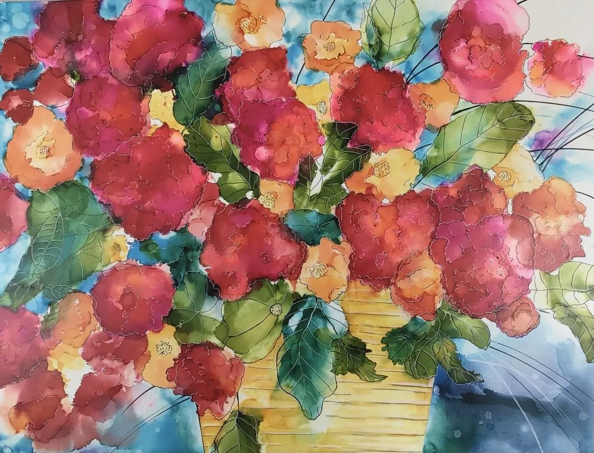 Les colorées, artwork by Denise Desmeules