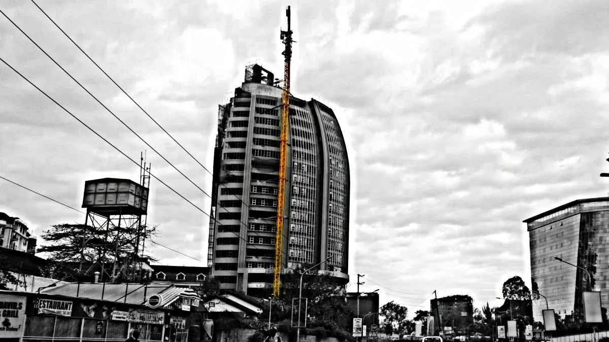 skyscrapper, artwork by Qasim Qasim