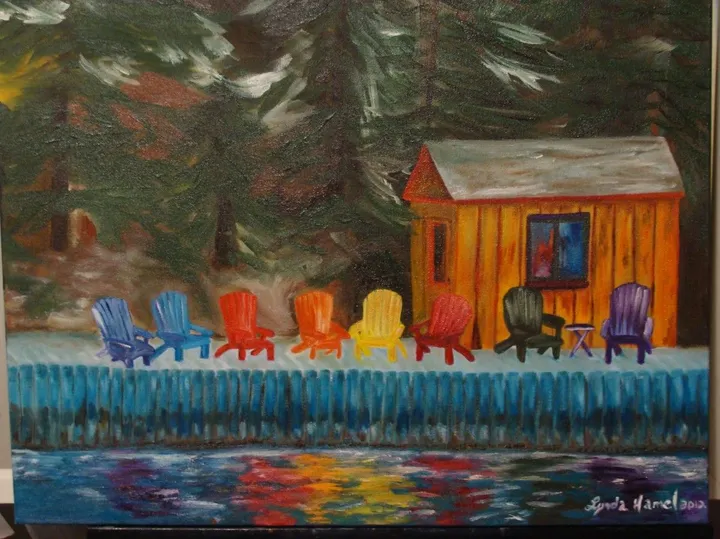 46- L'été... c'est si beau, œuvre de Lynda Hamel