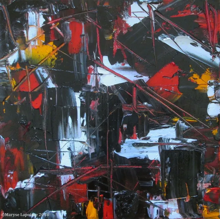 Chaos et Lumière (carré) 1, artwork by Maryse Lapointe