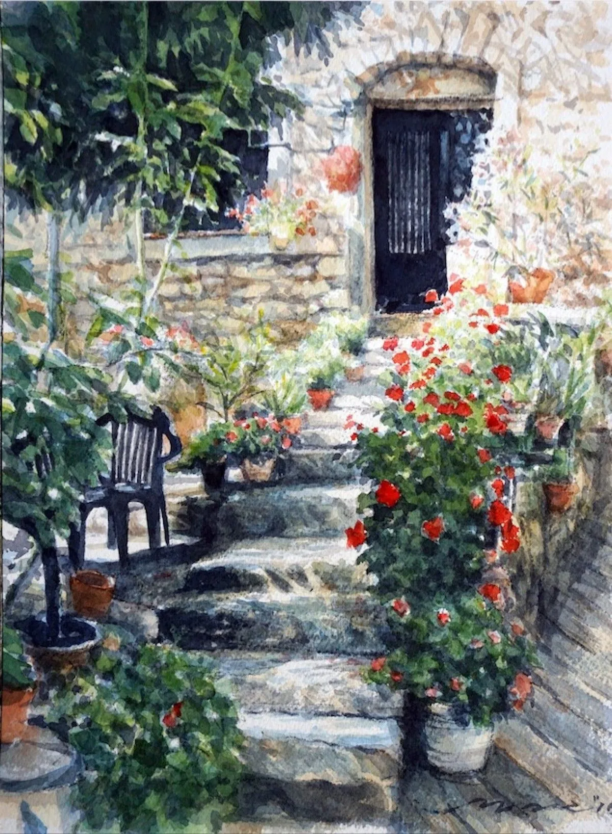 Provence garden, artwork by Misure Nien