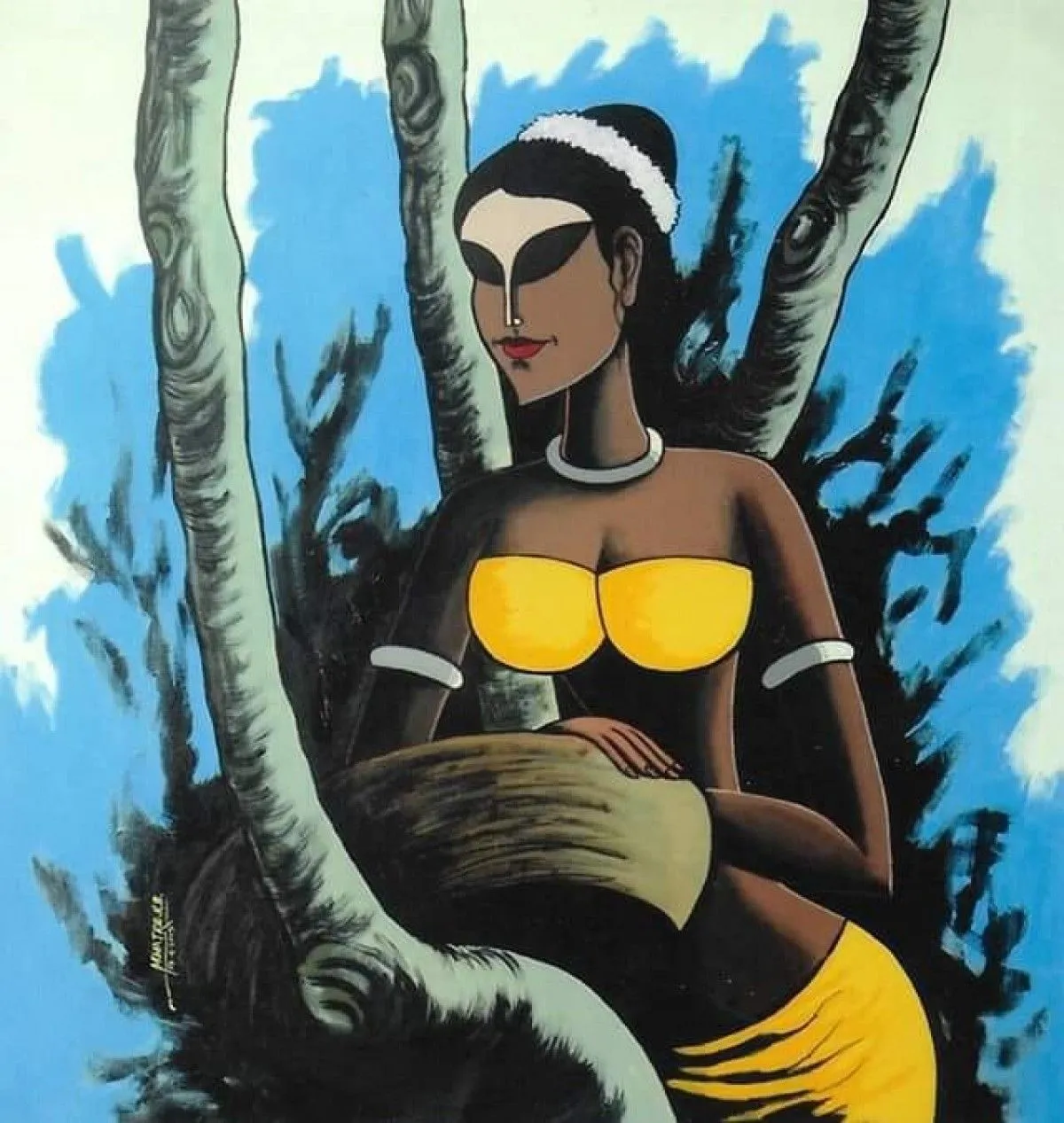 Trible life-3, œuvre de Kirtiraj Mhatre