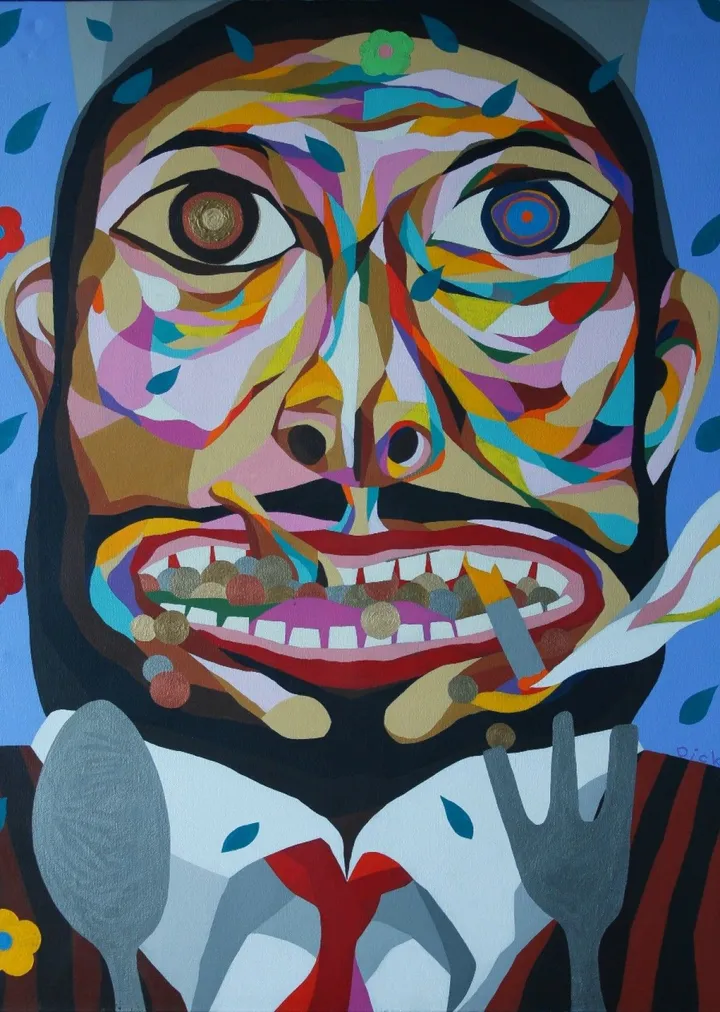 "Portrait of Greed", artwork by Dicky Joe Santos