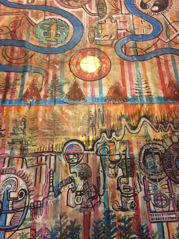 Sur une nappe blanche, artwork by Isabelle Deledda