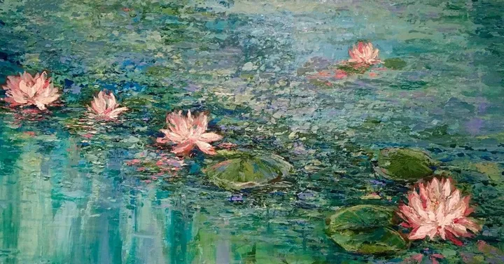 Elizabeth’s Pond, artwork by Ursula Lampron