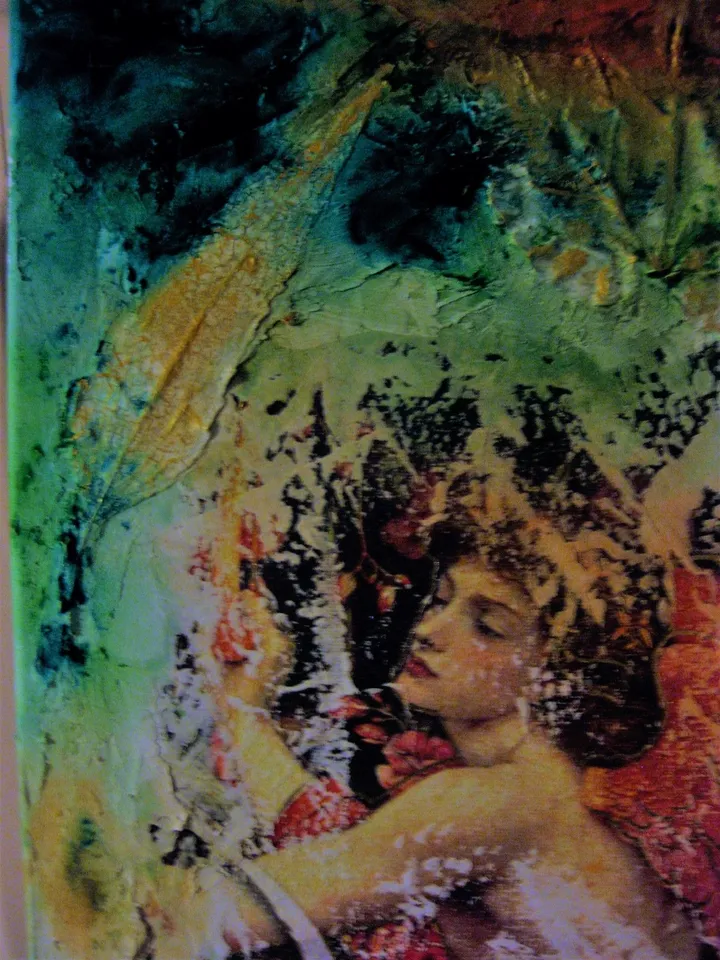 Angel Merry Chritmas, artwork by sylviane marie nardini