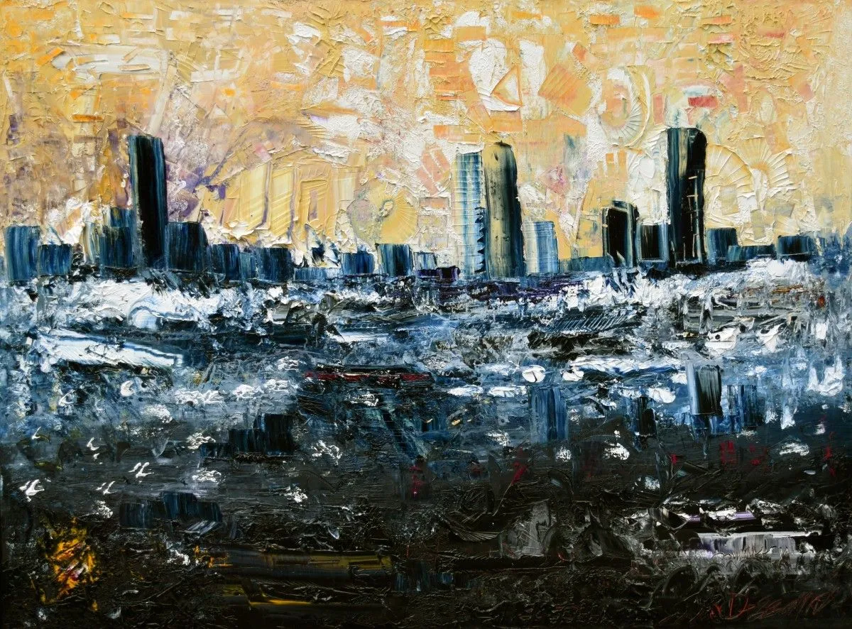 De la grisaille à la clarté, artwork by Jacques Desgagnés